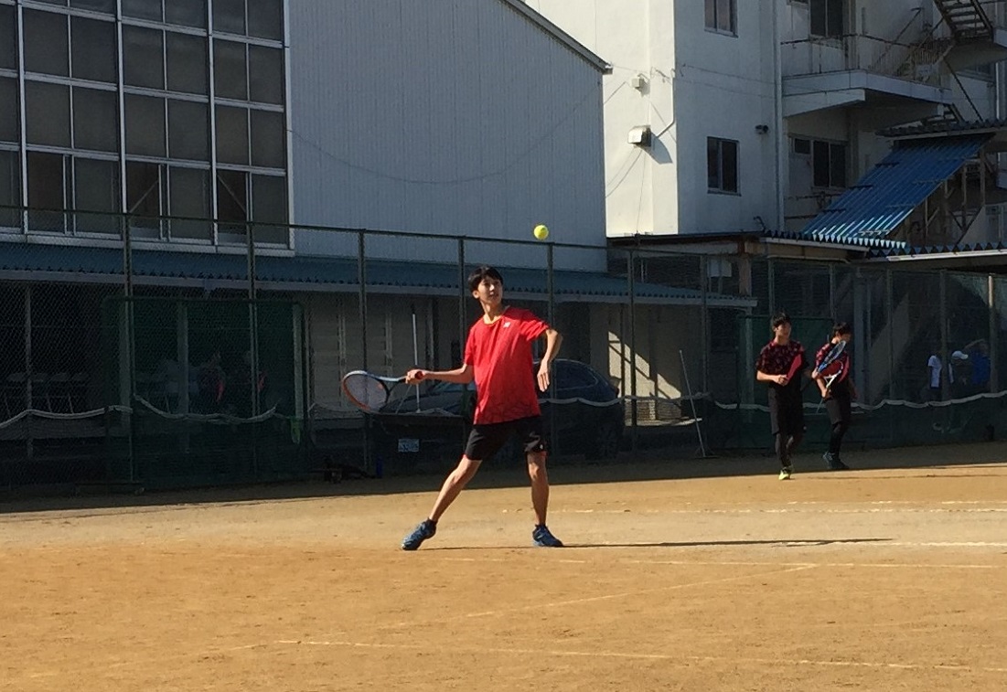硬式テニス部、練習試合vs島田商業高校，金谷高校