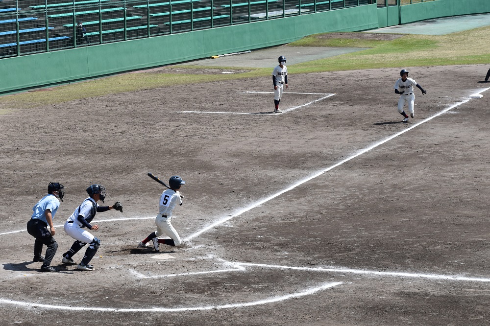 高校野球春季大会焼津中央高校に8-0で快勝…6大会ぶり3回目の県大会出場へ！