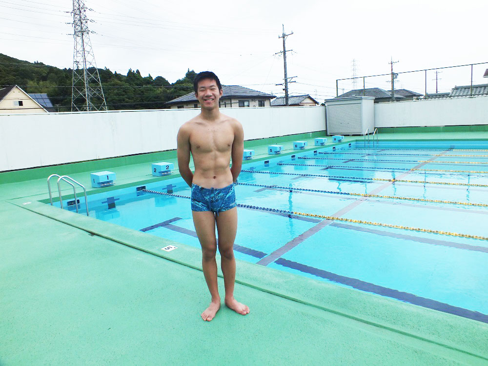 水泳部、松本君（14HR）総体中部大会50ｍ自由形４位、100ｍ自由形８位で県大会へ！