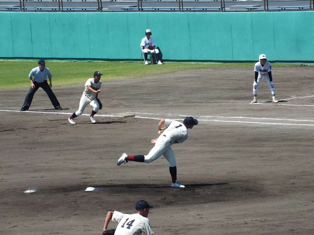 高校野球夏の大会２回戦浜松西高校に6-3で勝利…後半に地力発揮して浜西を振り切る！