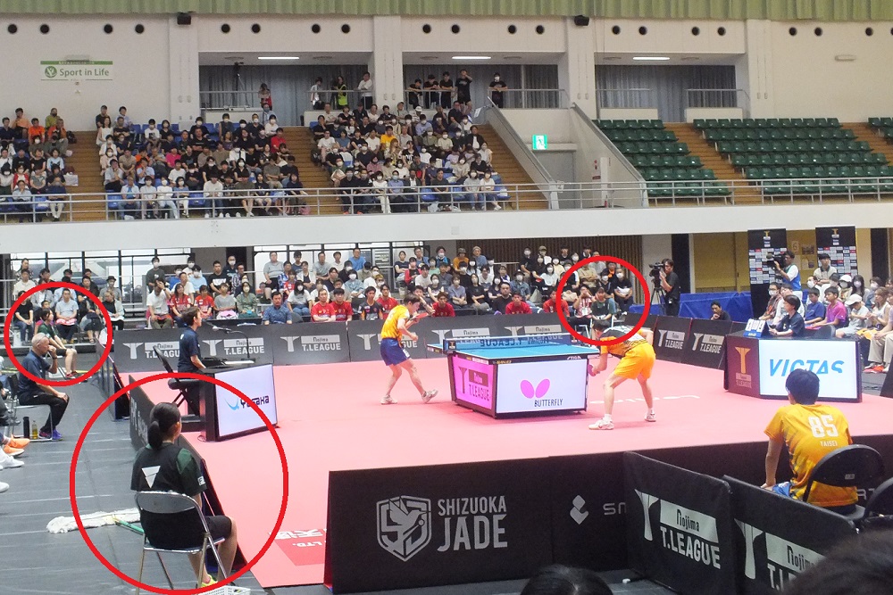 樟誠高校卓球部員、静岡ジェード開幕戦で会場スタッフボランティアとして参加！