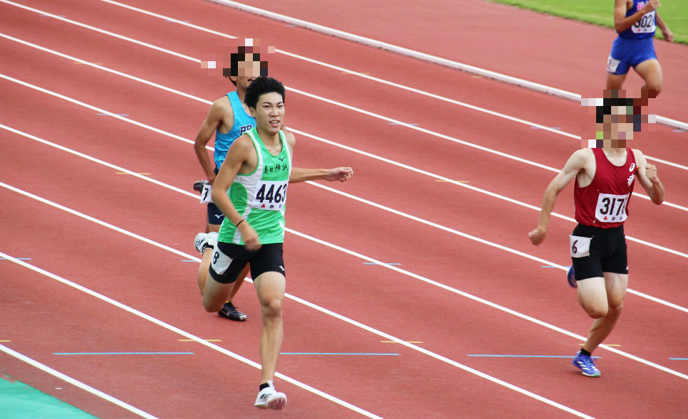 中部Ｕ17陸上競技選手権…高村君400ｍに出場して決勝進出しました！