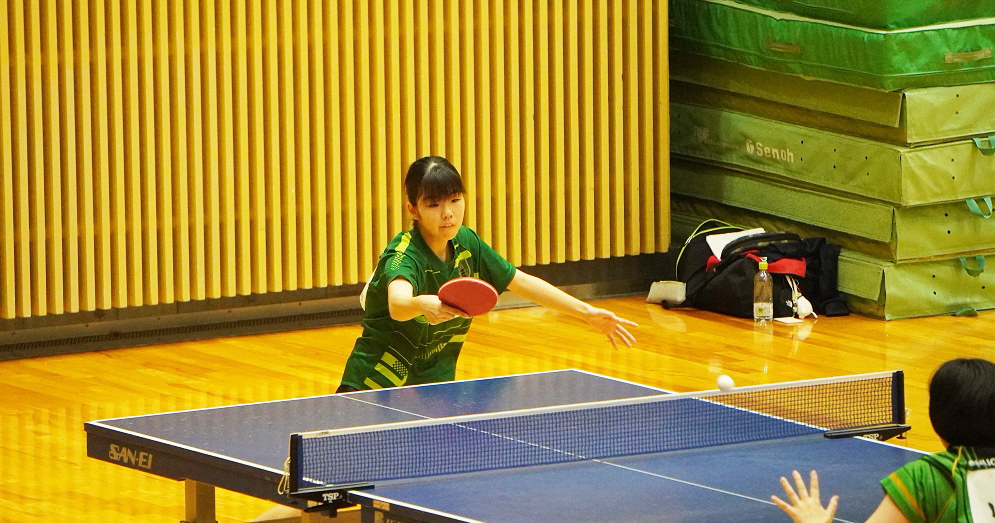 卓球総体県大会シングルス…玉石さん３位入賞でインタハイ出場へ！