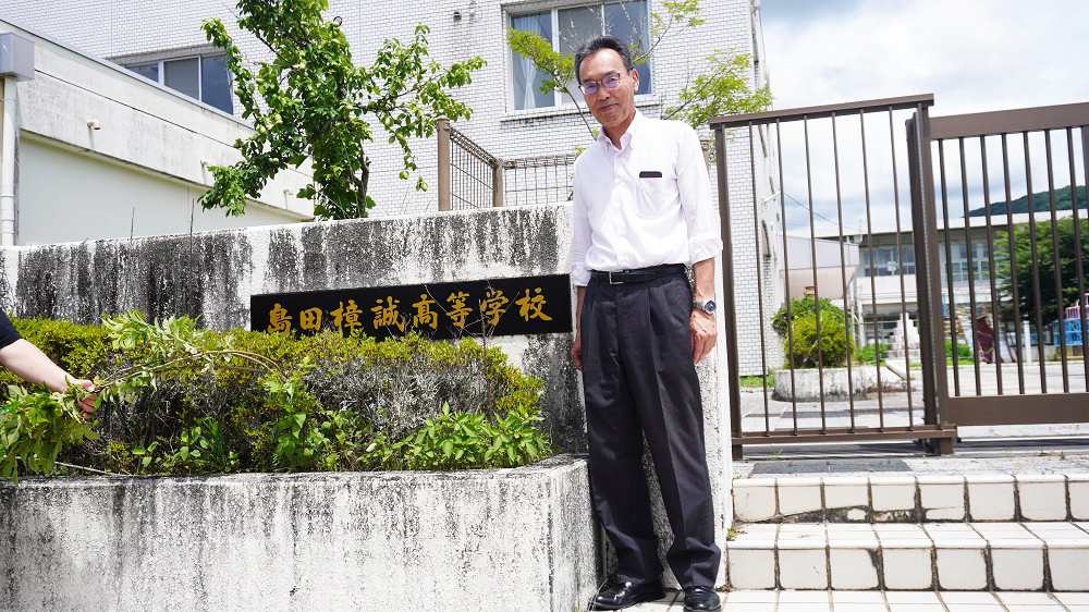 北校舎に島田樟誠高校のネームプレート設置…新施設の有効活用を図っていきます！