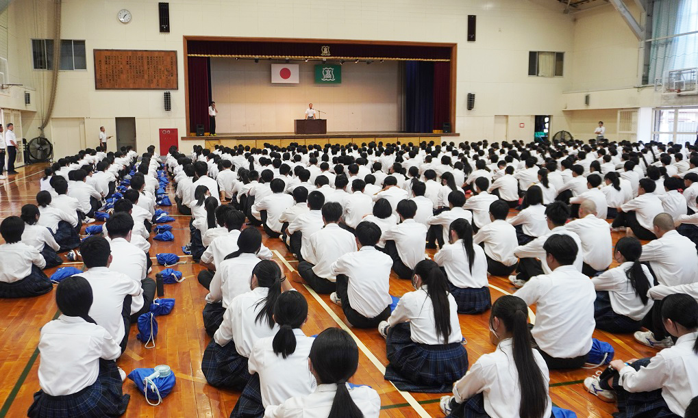 ２学期始業式…生徒たちは久しぶりに元気な姿を見せてくれました！