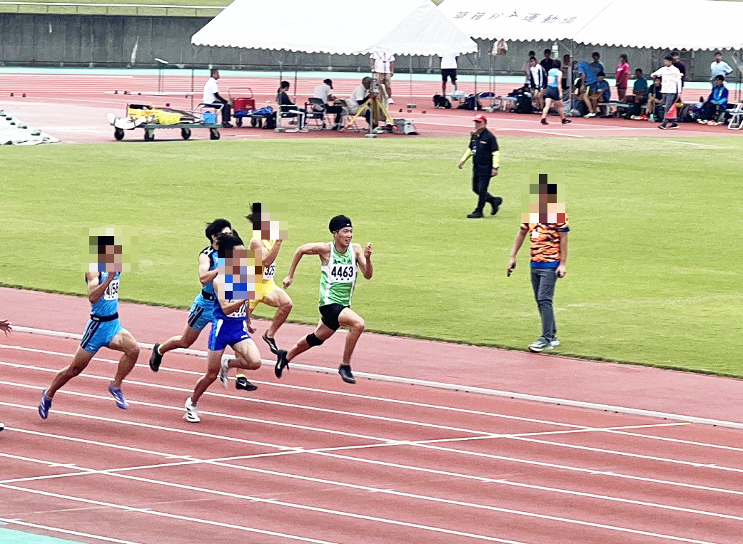 中部地区U17陸上選手権…高村君100ｍで自己ベストに迫る好タイム出す！