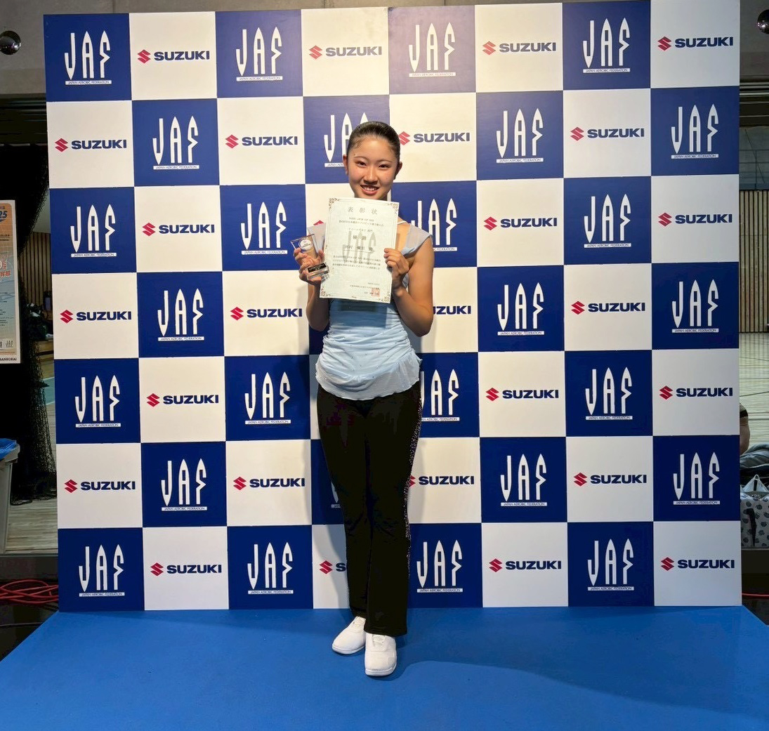 河村優里さん（22HR）エアロビ、スズキジャパンカップで全国優勝の快挙！