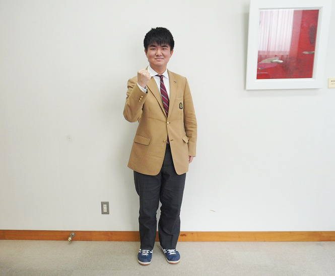 進学探究コース望月君、国公立大学（北見工業大学工学部）合格…努力の成果が実りました！