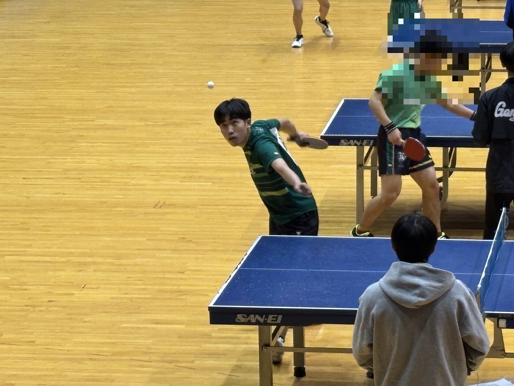 新人戦卓球競技個人戦県大会男女10人出場…女子草間さん準優勝、柴田さん９位！