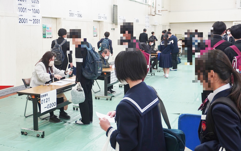 令和８年度入学選抜試験初日（学力検査）…受検生全員の健闘を祈ります！