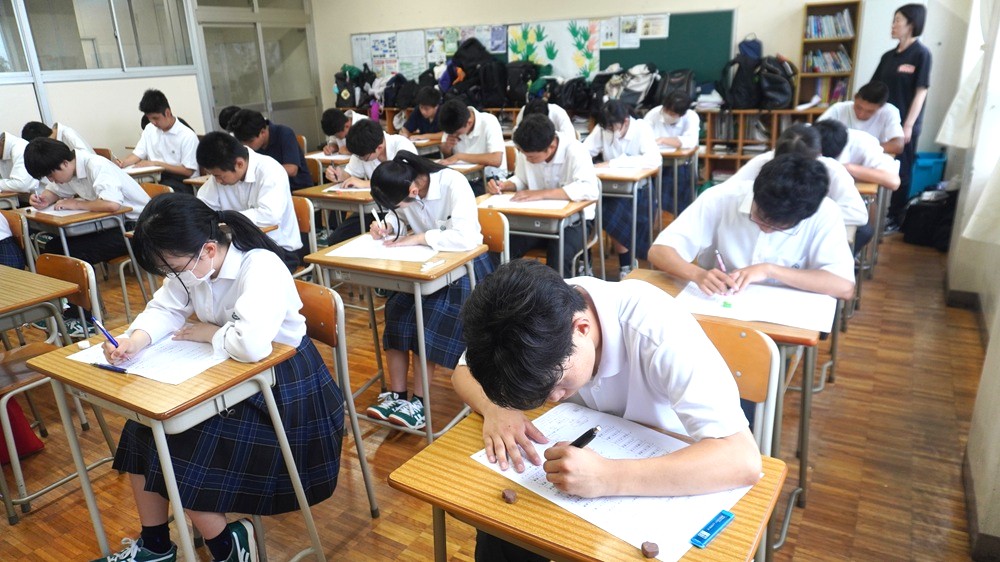 校内漢字テスト第２回…気を抜かないで地道に漢字力向上に努めています！
