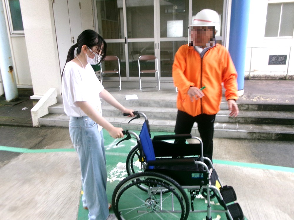 特進３年藪田さん､島田市伊太地区の防災訓練参加…探究の学びを深めました！