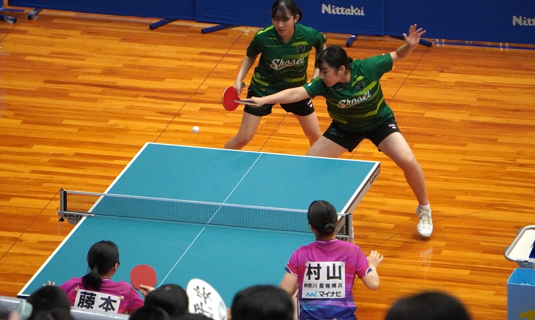 女子卓球部全国総体ダブルス（草間さん､小林さん）存在感見せるも惜敗！
