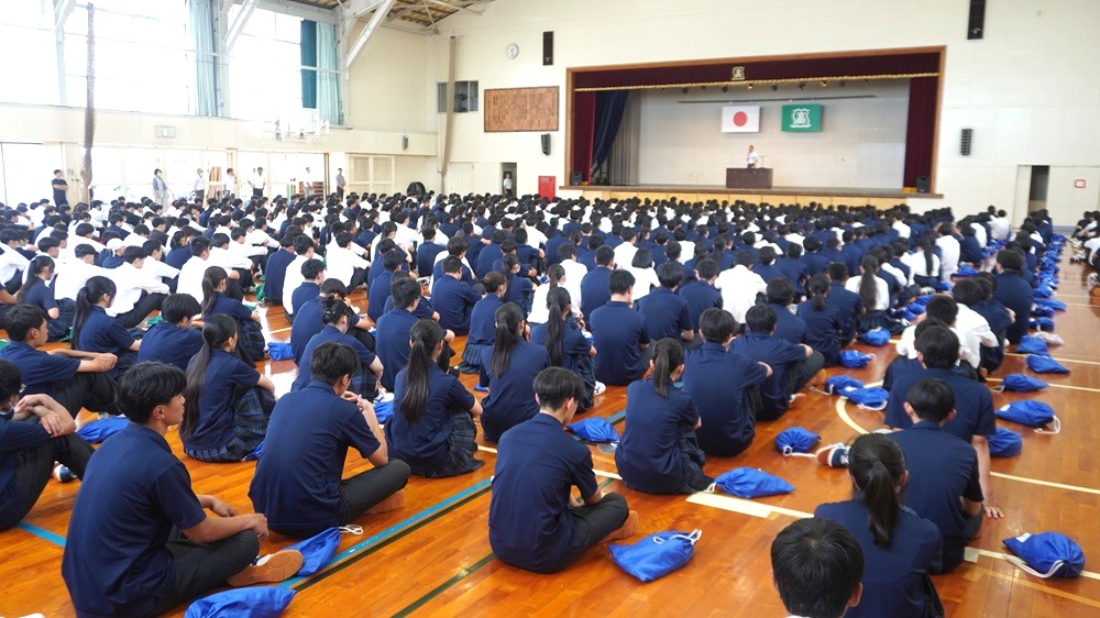 ２学期始業式…学習に部活動に思いっきり打ち込む学期にしてください！